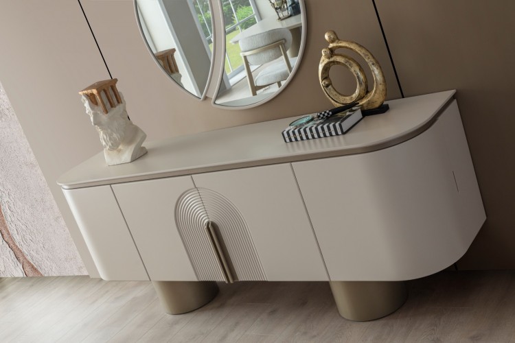 Raze Bronz Yemek Odası Takımı
